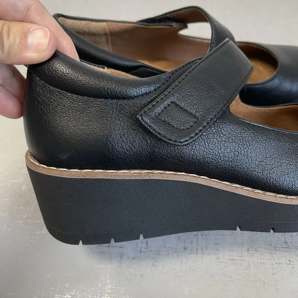 Eurosoft by‎ Sofft Women's Franlee Wedge Mary Jane Shoes 8M Preppy Comfort